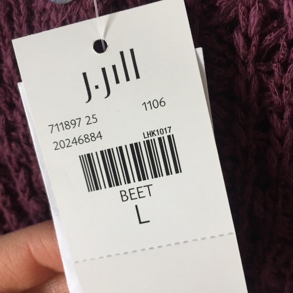 NWT pink knit J. Jill cardigan - Picture 8 of 8
